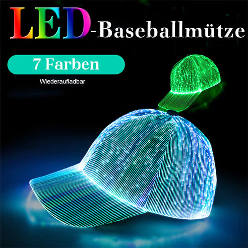 Fluoreszierende Baseballmütze aus Faseroptik