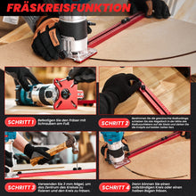 Laden Sie das Bild in den Galerie-Viewer, 4 in 1 Oberfräse Fräsen Nut Halterun