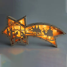 Laden Sie das Bild in den Galerie-Viewer, LED-Weihnachtssternbeleuchtung aus Holz