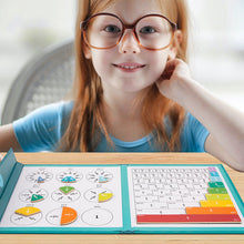 Laden Sie das Bild in den Galerie-Viewer, Magnetisches Buch-Bruchteil-Puzzle für Kinder