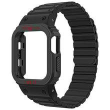 Laden Sie das Bild in den Galerie-Viewer, Integriertes magnetisches Silikonarmband der Apple Watch