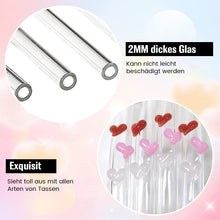 Laden Sie das Bild in den Galerie-Viewer, 🌈Strohhalme aus farbigem Glas