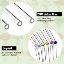 Laden Sie das Bild in den Galerie-Viewer, 🌈Strohhalme aus farbigem Glas