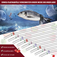 Laden Sie das Bild in den Galerie-Viewer, 🌈Strohhalme aus farbigem Glas