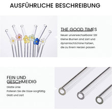 Laden Sie das Bild in den Galerie-Viewer, 🌈Strohhalme aus farbigem Glas