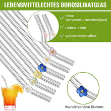Laden Sie das Bild in den Galerie-Viewer, 🌈Strohhalme aus farbigem Glas