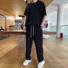 Laden Sie das Bild in den Galerie-Viewer, Lässiges 2-teiliges Set Aus Eisseide Für Herren