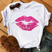Laden Sie das Bild in den Galerie-Viewer, T-Shirt für Männer und Frauen mit Lippendruck