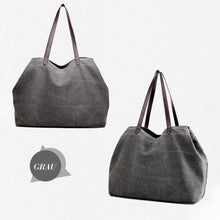 Laden Sie das Bild in den Galerie-Viewer, Retro lässige Canvas-Tasche mit großer Kapazität