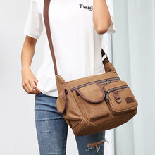 Laden Sie das Bild in den Galerie-Viewer, Herr Umhängetasche aus Segeltuch