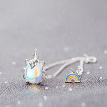 Laden Sie das Bild in den Galerie-Viewer, Einhornförmiger  Schmuck Armband Ohrring Halskette Ring