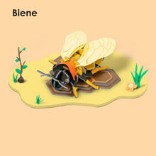 Laden Sie das Bild in den Galerie-Viewer, 3D handgemachtes Insekt Puzzle