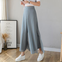 Laden Sie das Bild in den Galerie-Viewer, Chiffon Eisseide Hose mit weitem Bein