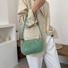 Laden Sie das Bild in den Galerie-Viewer, Krokodil kleine quadratische Tasche