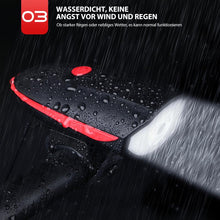 Laden Sie das Bild in den Galerie-Viewer, 2- in- 1 Fahrrad USB Horn Frontleuchte