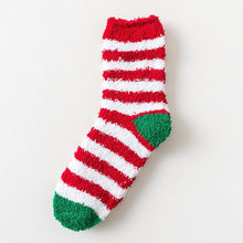 Laden Sie das Bild in den Galerie-Viewer, Frauen Weihnachten Plüsch Socken