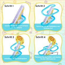Laden Sie das Bild in den Galerie-Viewer, 🦆Elektrische Enten Slide Track mit Licht und Musik