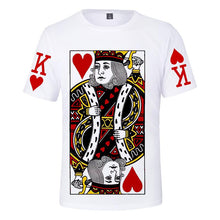 Laden Sie das Bild in den Galerie-Viewer, Sommer 3D Poker lose T-Shirt