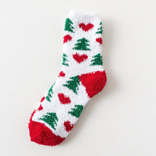 Laden Sie das Bild in den Galerie-Viewer, Frauen Weihnachten Plüsch Socken