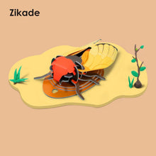 Laden Sie das Bild in den Galerie-Viewer, 3D handgemachtes Insekt Puzzle