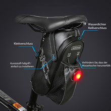 Laden Sie das Bild in den Galerie-Viewer, Regenfeste Schmutzfeste Fahrrad-Hecktasche (Mit Rücklichtern)