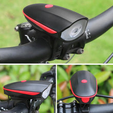 Laden Sie das Bild in den Galerie-Viewer, 2- in- 1 Fahrrad USB Horn Frontleuchte