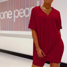 Laden Sie das Bild in den Galerie-Viewer, Batwing Sleeve Top &amp; Short Set mit V-Ausschnitt