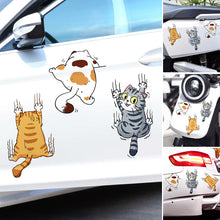 Laden Sie das Bild in den Galerie-Viewer, Niedliche Katze Cartoon Auto Aufkleber