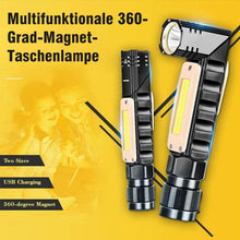 Laden Sie das Bild in den Galerie-Viewer, Multifunktionale 360-Grad-Magnet-Taschenlampe