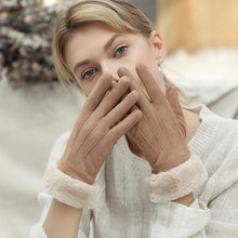 Laden Sie das Bild in den Galerie-Viewer, Warme Touchscreen-Handschuhe aus Kunstpelz