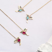 Laden Sie das Bild in den Galerie-Viewer, Damen elegante Kolibri Strass Ohrstecker