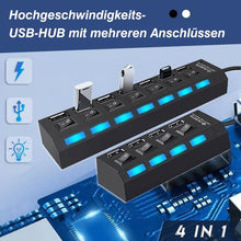 Laden Sie das Bild in den Galerie-Viewer, ✔️Hochgeschwindigkeits-USB-Hub mit mehreren Anschlüssen