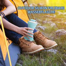 Laden Sie das Bild in den Galerie-Viewer, Outdoor Silikon Faltbare Wasserflasche