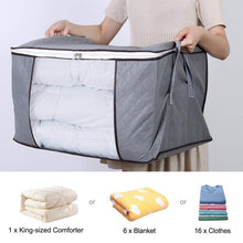 Laden Sie das Bild in den Galerie-Viewer, Large Capacity Breathable Clothes Quilt Storage Bag