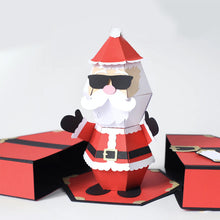 Laden Sie das Bild in den Galerie-Viewer, 3D-Popup-Box-Karte „Weihnachtsmann-Streich“