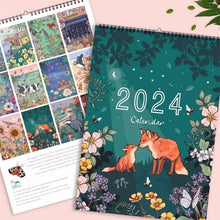 Laden Sie das Bild in den Galerie-Viewer, 🗓️2024 Natur und Tierwelt Kunst Wandkalender🗓️
