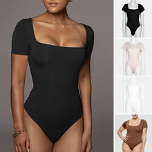 Laden Sie das Bild in den Galerie-Viewer, Ärmelloser Damen-Bodysuit mit eckigem Ausschnitt
