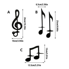Laden Sie das Bild in den Galerie-Viewer, Kerzenleuchter mit Musiknoten