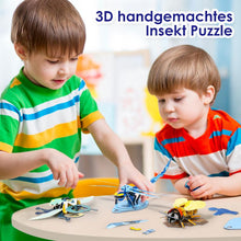Laden Sie das Bild in den Galerie-Viewer, 3D handgemachtes Insekt Puzzle