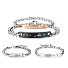 Laden Sie das Bild in den Galerie-Viewer, Liebespaar-Armband aus Titan-Stahl