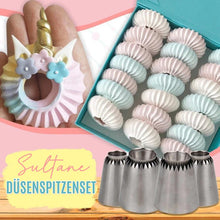 Laden Sie das Bild in den Galerie-Viewer, Sultane Kuchen Düsenspitzenset