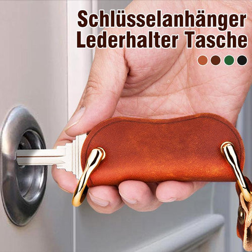 Schlüsselanhänger Lederhalter Tasche