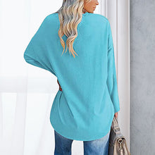 Laden Sie das Bild in den Galerie-Viewer, 🔥 Sommerspecial 🔥Damen Lockeres Langärmeliges Modisches T-Shirt mit V-Ausschnitt