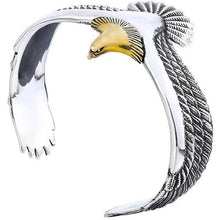 Laden Sie das Bild in den Galerie-Viewer, Silber Adler Manschette Armband