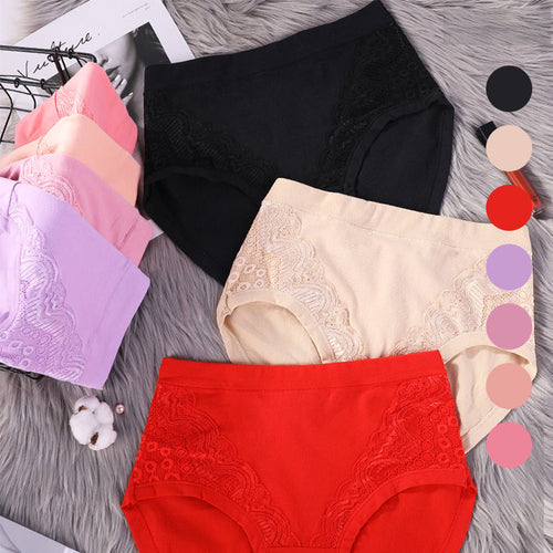 💖Auslaufsicheres Baumwollhöschen in Übergröße mit hoher Taille