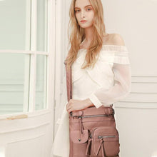 Laden Sie das Bild in den Galerie-Viewer, Multifunktionale Handtasche mit Reißverschlusstaschen