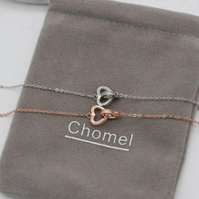 Laden Sie das Bild in den Galerie-Viewer, Verriegelte Herzen 3D-Halskette