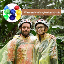 Laden Sie das Bild in den Galerie-Viewer, bunter Regenponcho mit tragbarem Hakenball