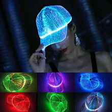 Laden Sie das Bild in den Galerie-Viewer, Fluoreszierende Baseballmütze aus Faseroptik