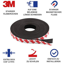 Laden Sie das Bild in den Galerie-Viewer, Selbstklebendes Magnetband